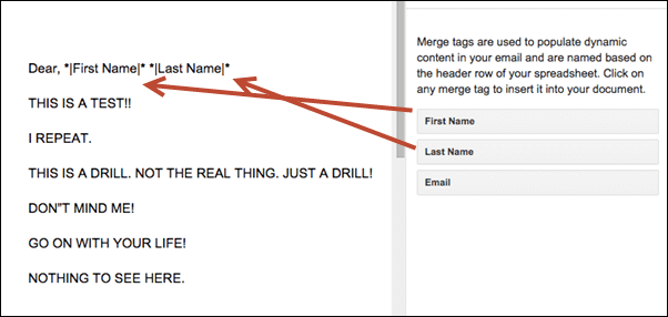 Draft a personalised email