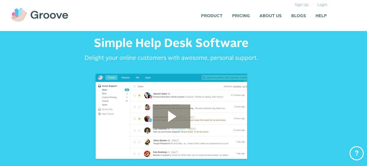 Groove HQ Help Desk Software