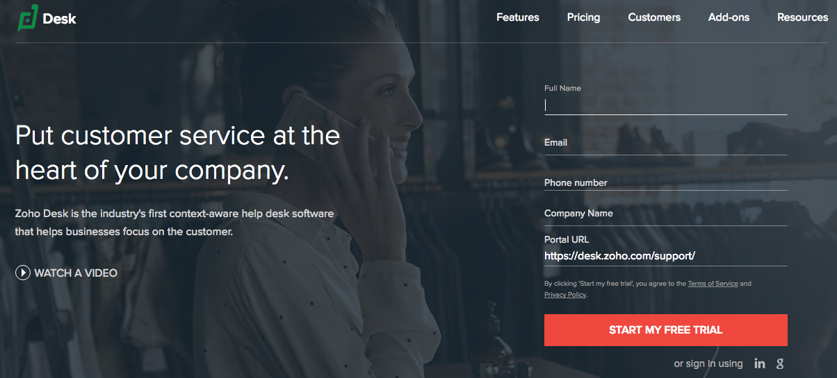 Zoho Help Desk Software