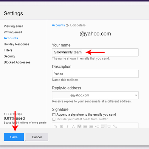 How to change your email name 4
