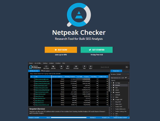 Netpeak software