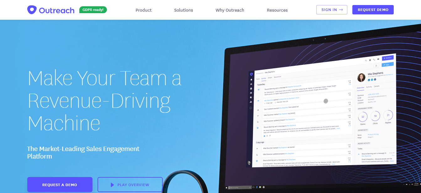 cold Email software Outreach-io