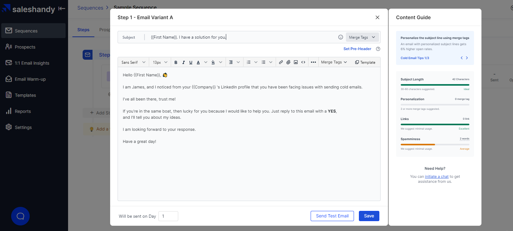 Add email template