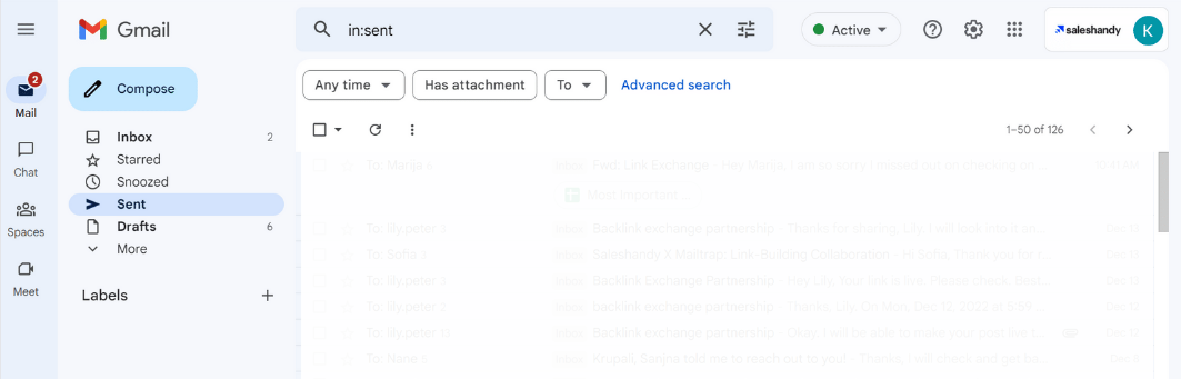Gmail resend 