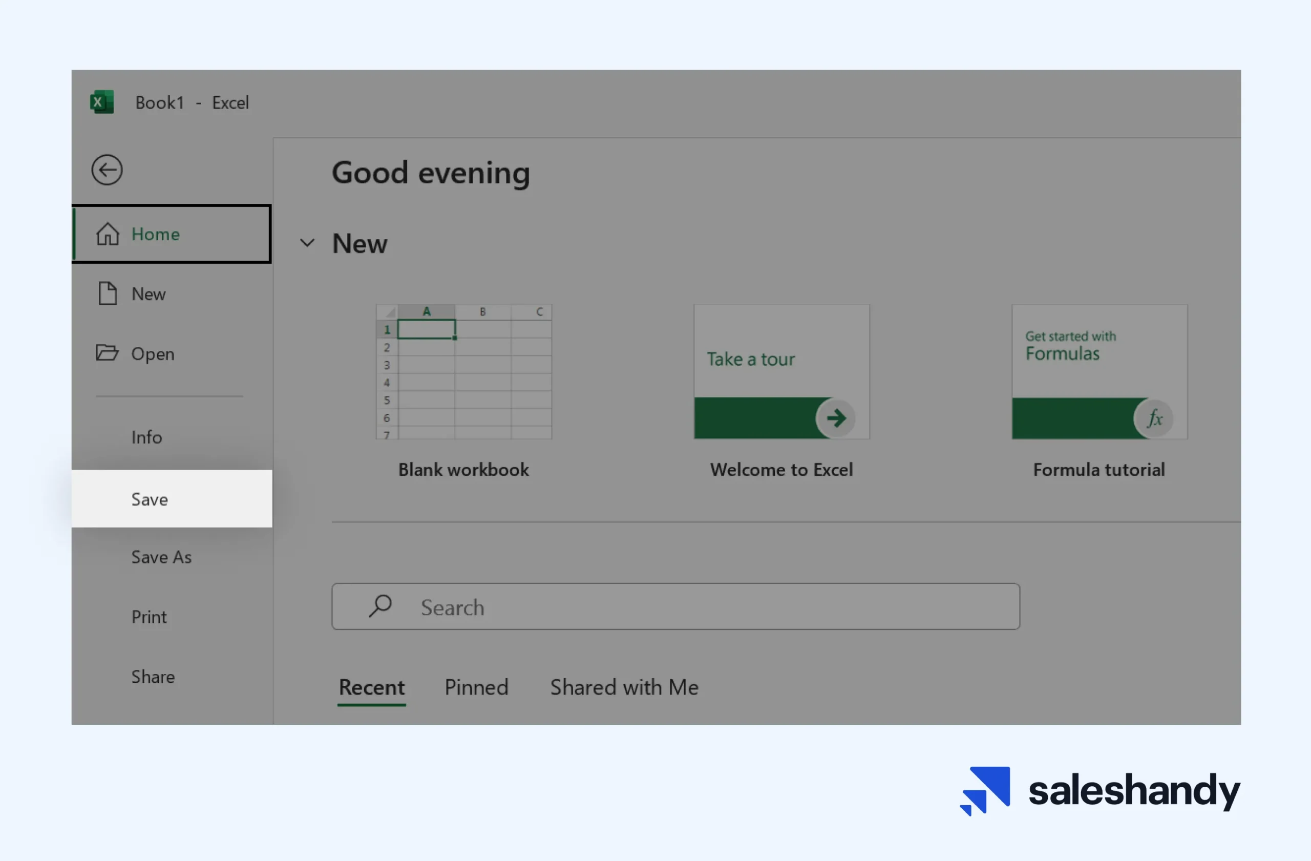 Save Recipient List in Excel