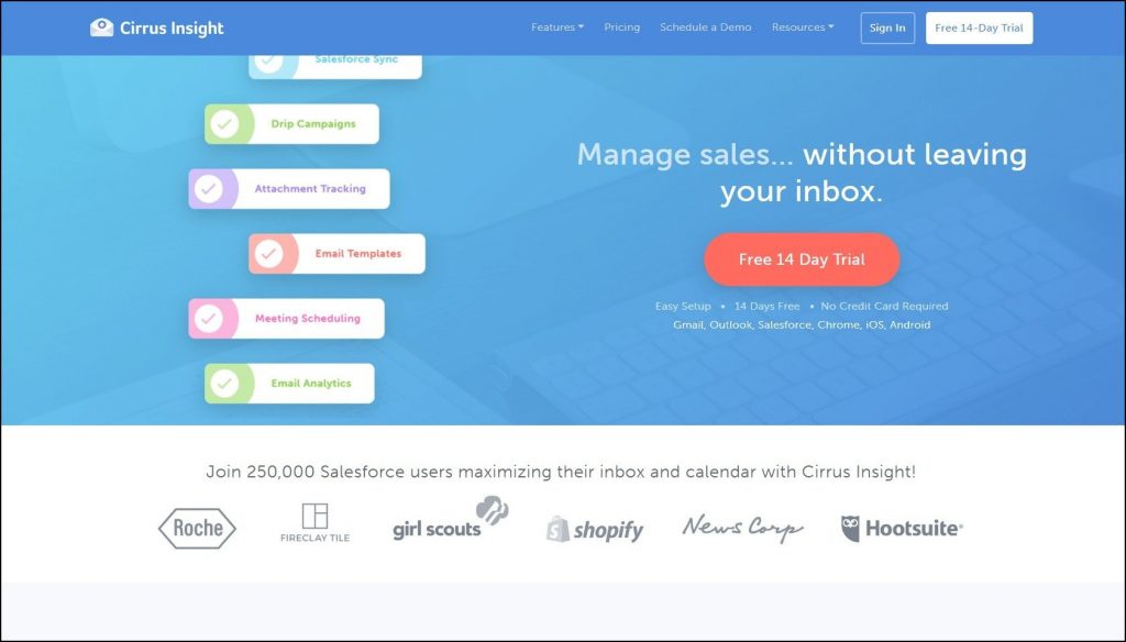 cirrusinsight-home-page