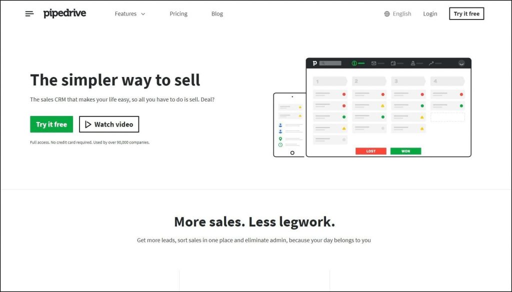 pipedrive-home-screen