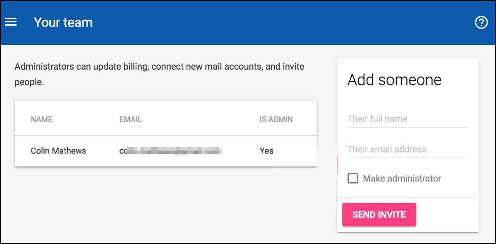 Mailshake add team members