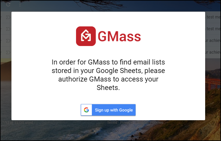 gmass integration
