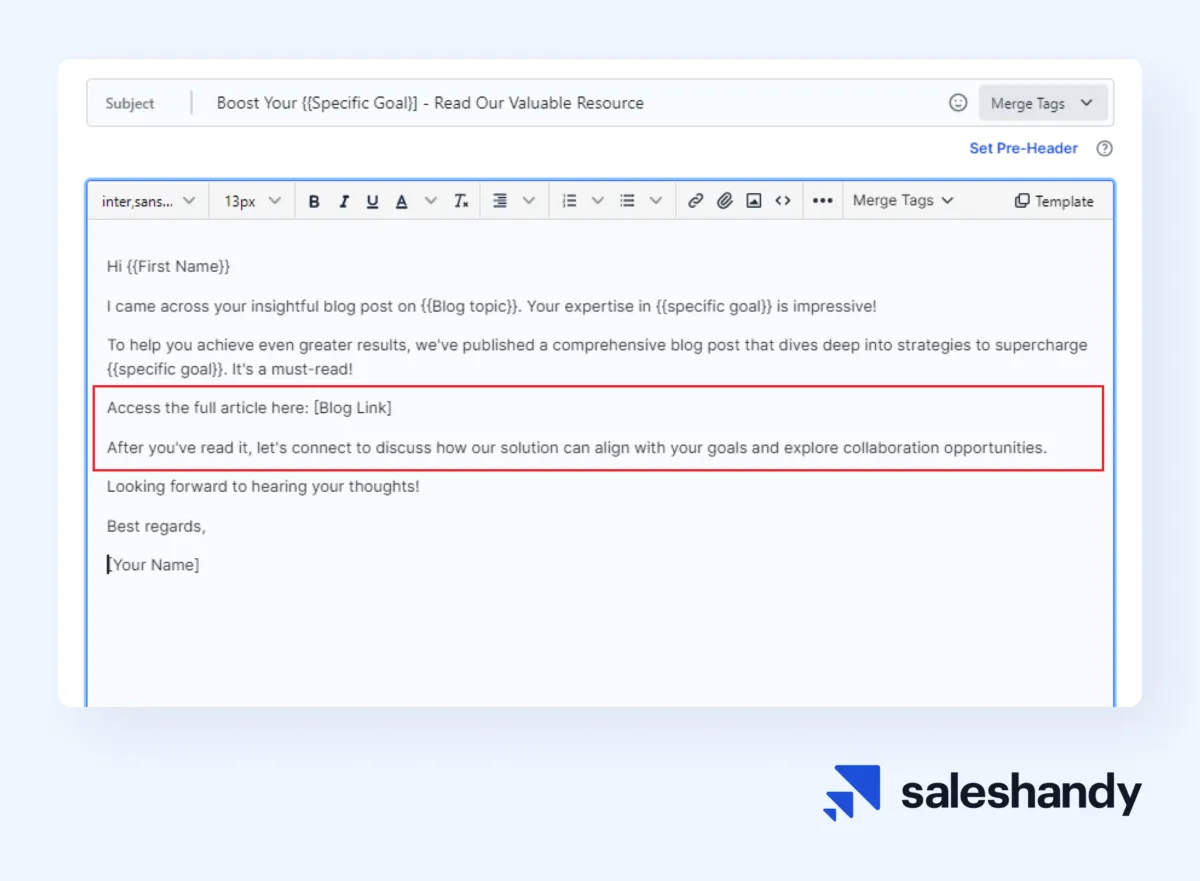 where to place CTA described from example 
