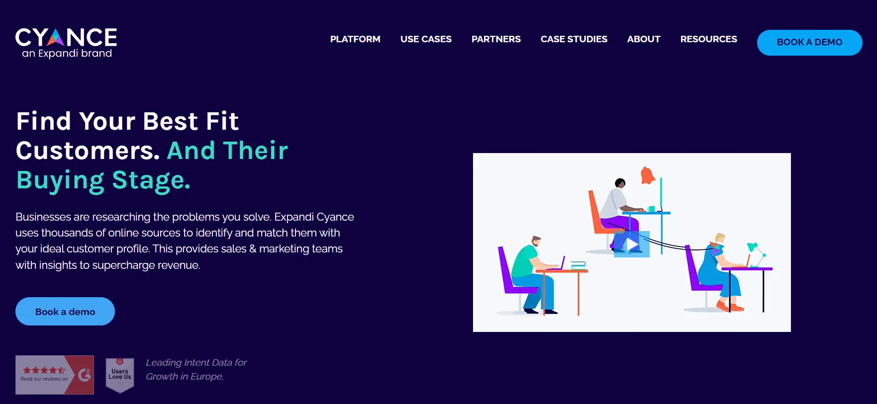 a screenshot of the cyance's website