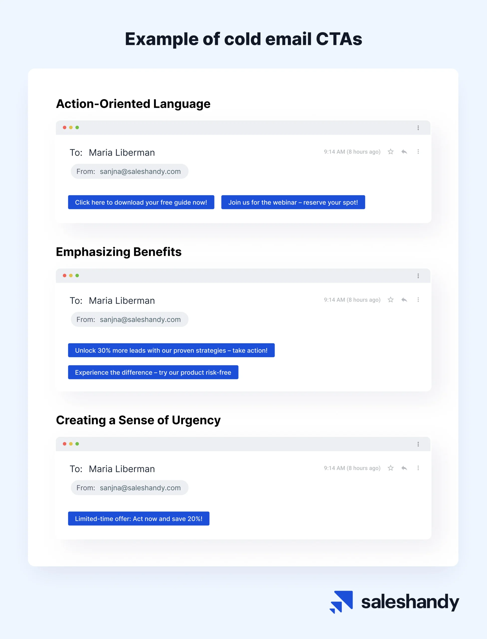 example of cold email CTAs
