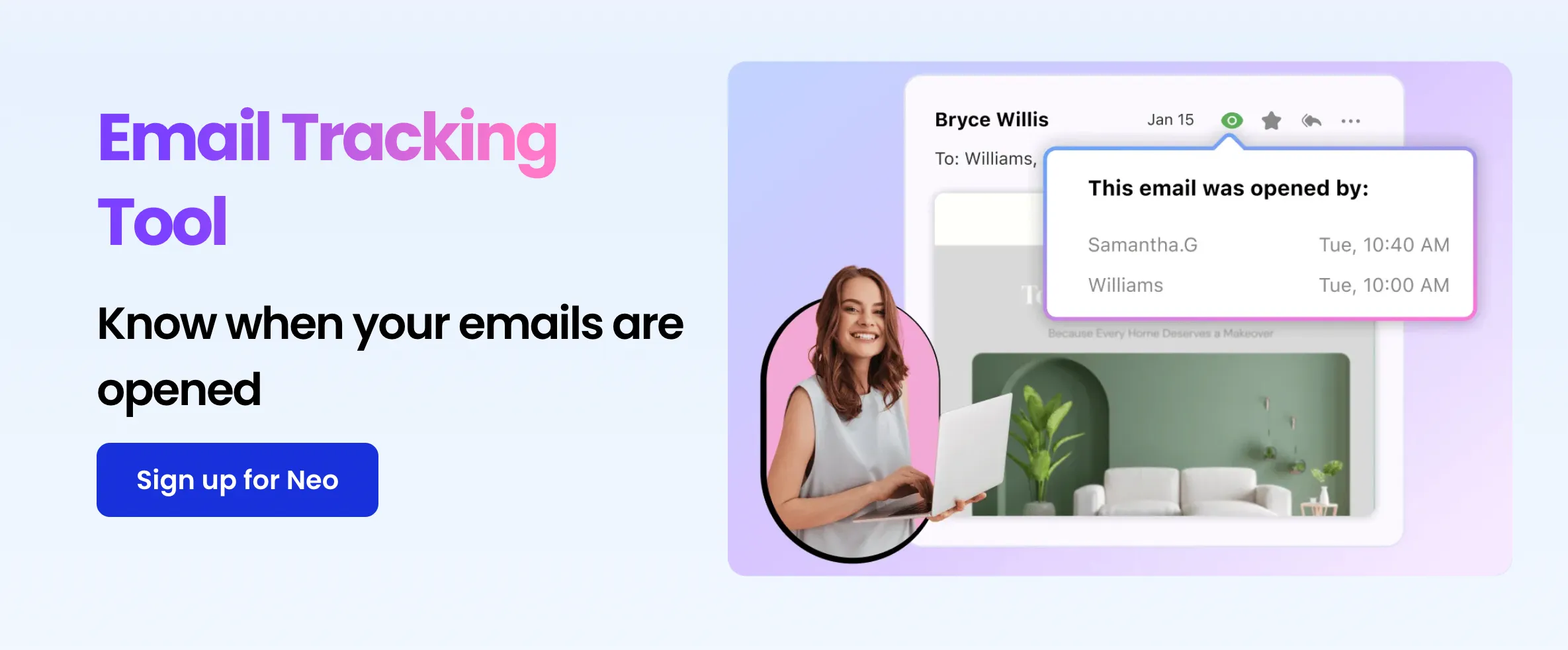 Neo Email Tracker