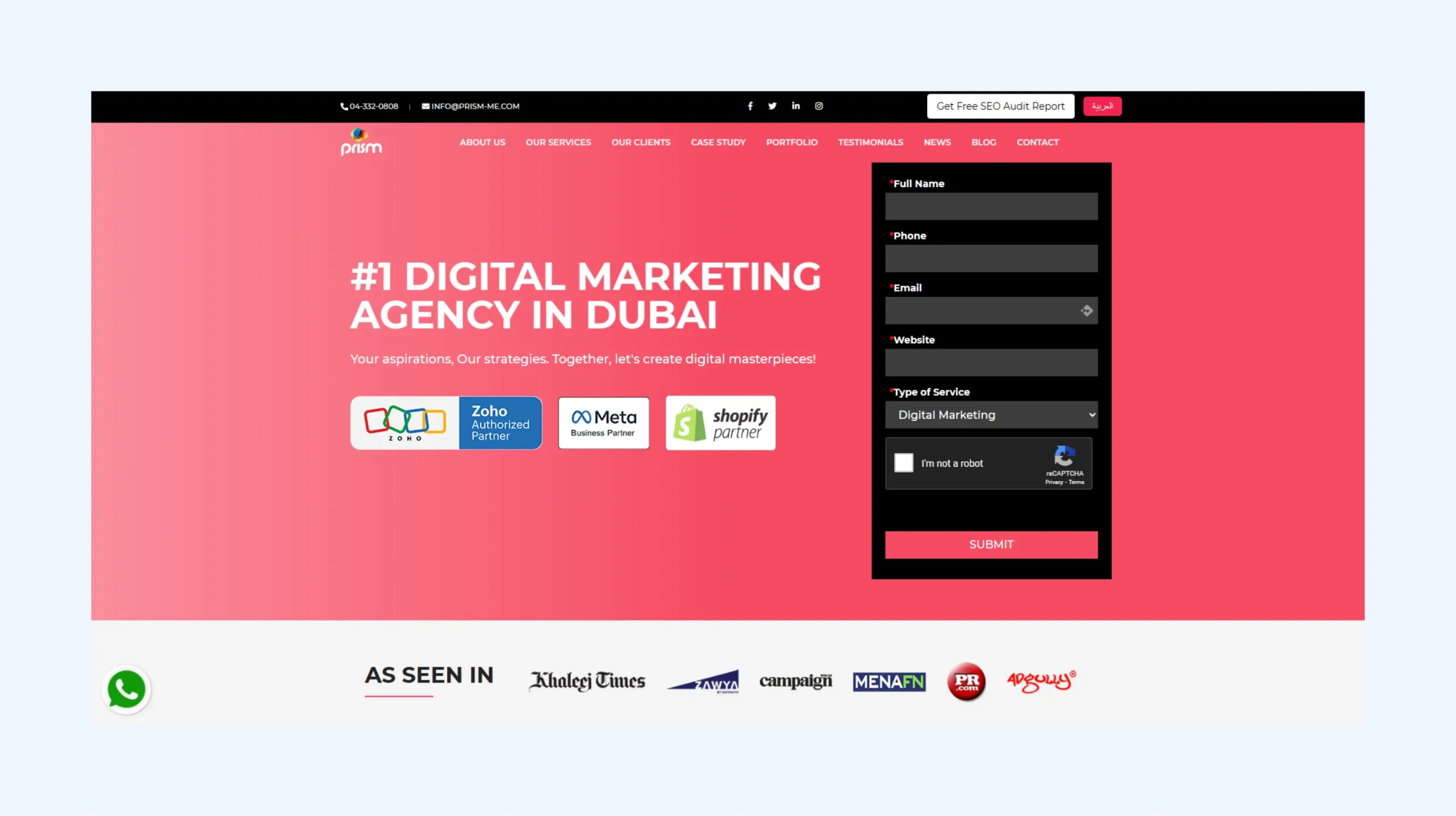 Prism Digital is an award-winning lead generation company in the UAE.