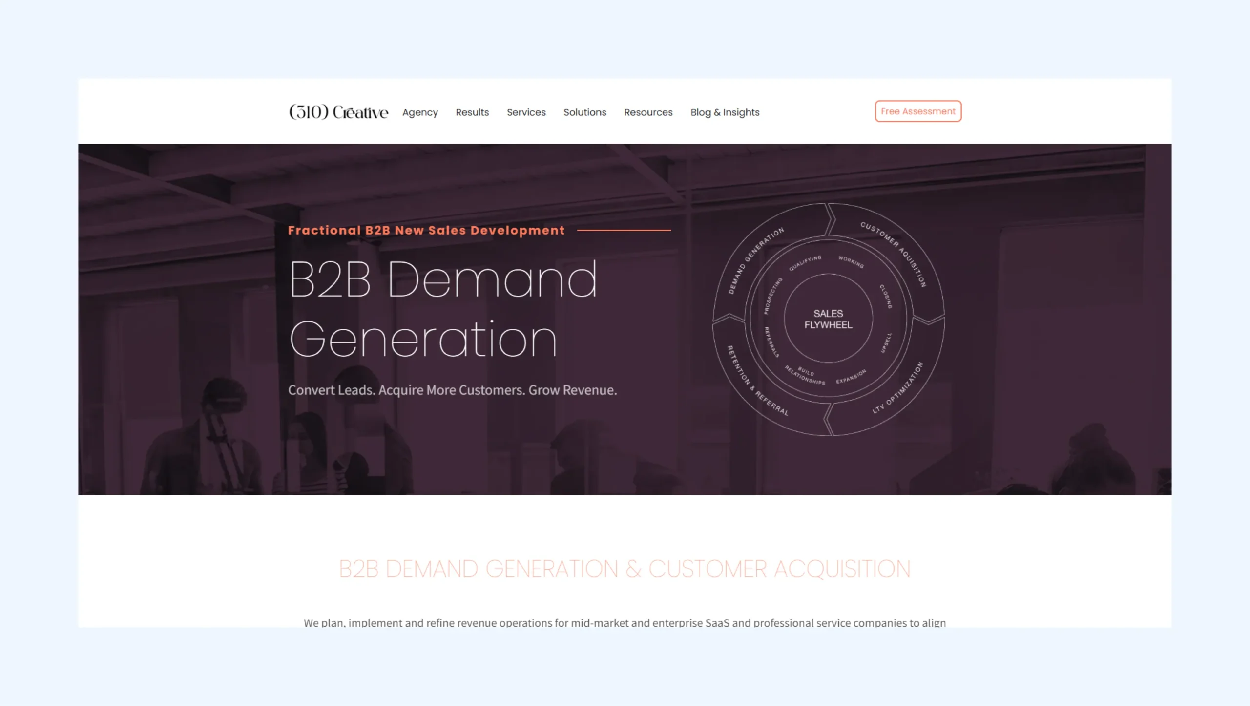 310) Creative is a cold email agency located in the United States.