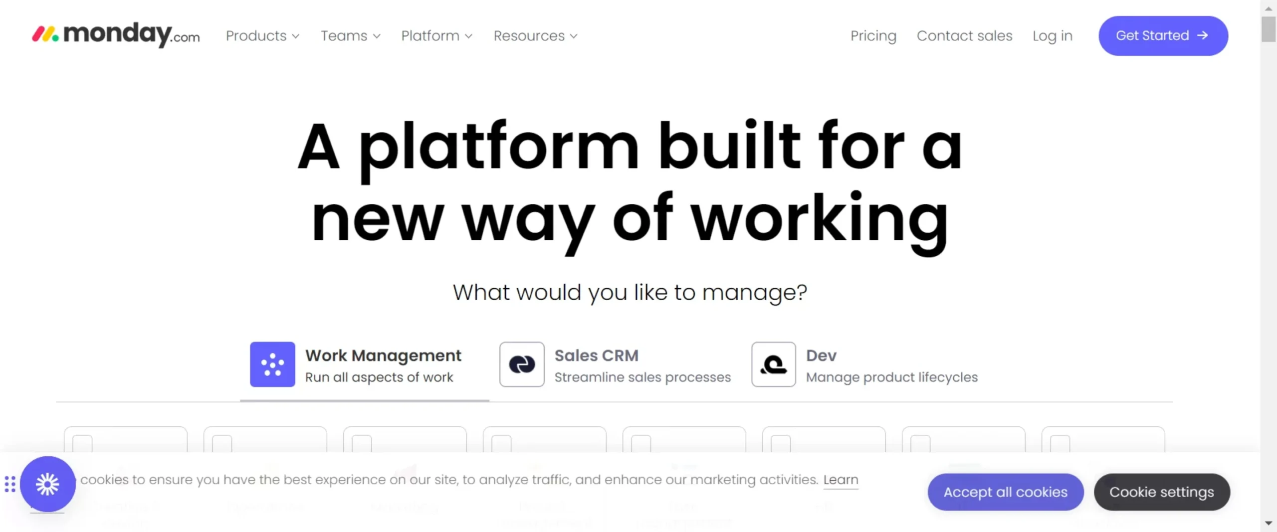 Monday.com for streamlining workflows and keeping track of tickets + users