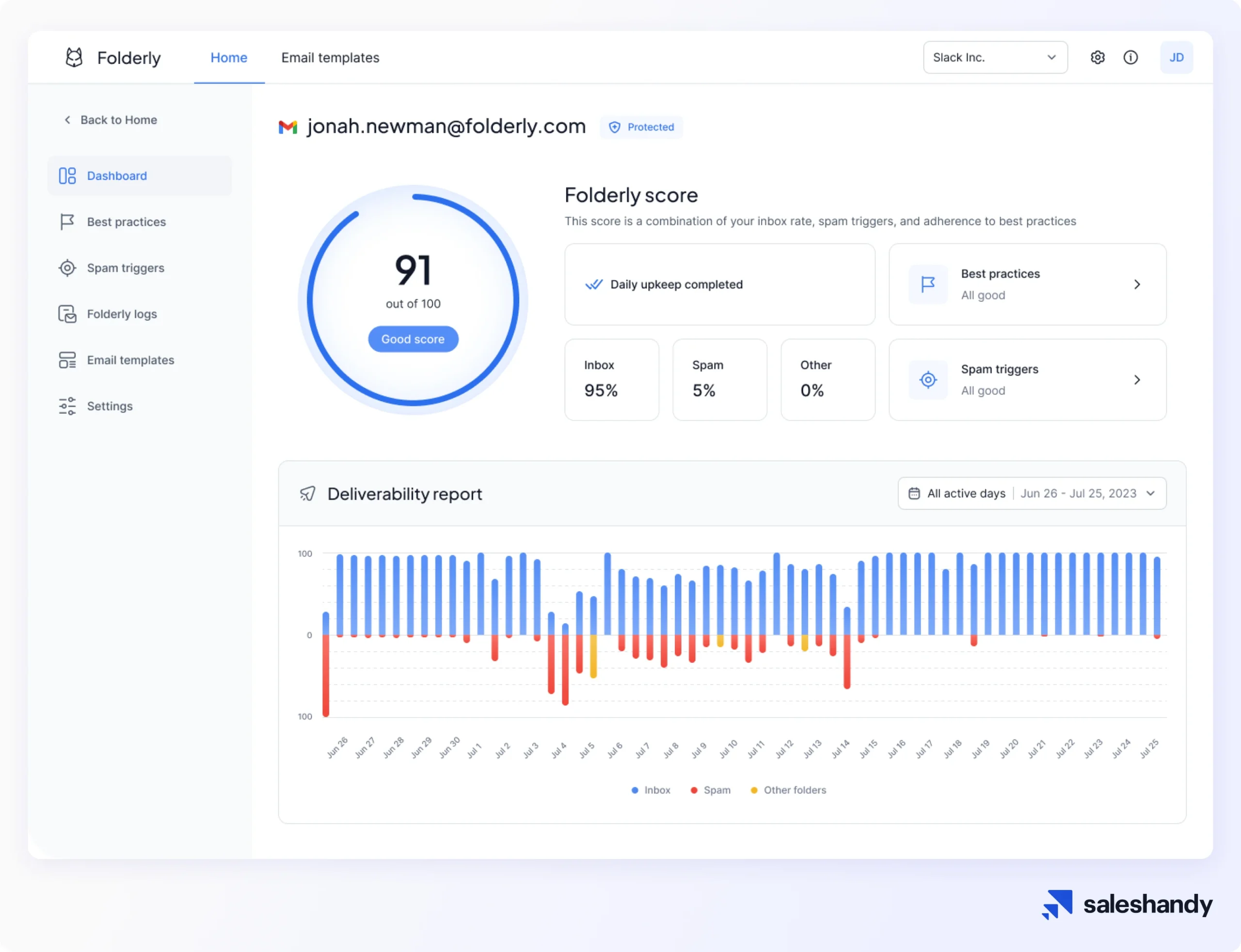 Warmy.io alternative- Folderly