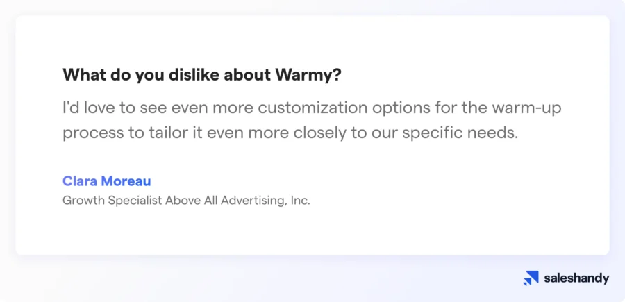 warmy review 3