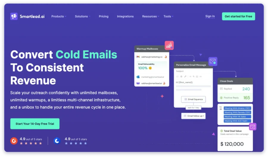 smartlead cold email tool