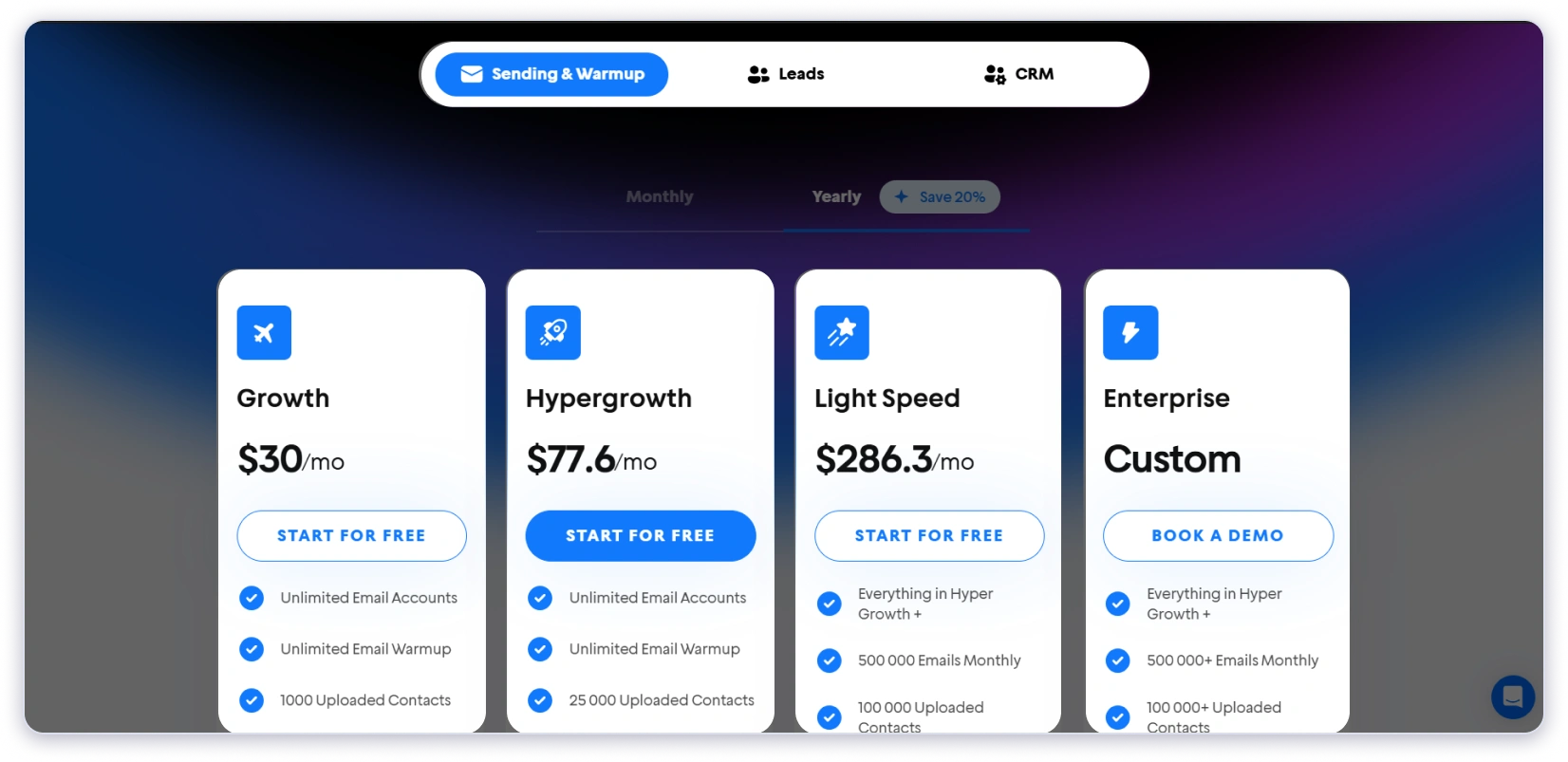 Instantly Pricing 