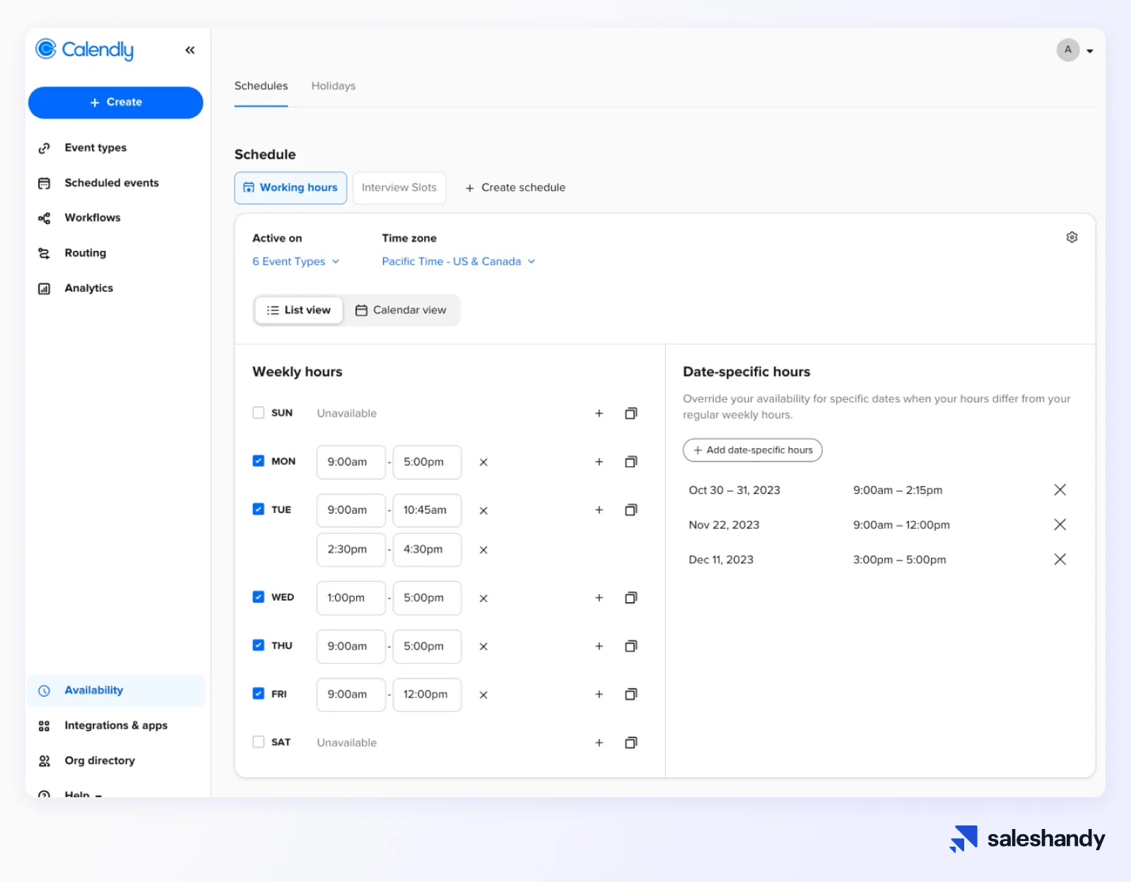 Appointment scheduling tool for SDRs - Calendly Dashboard