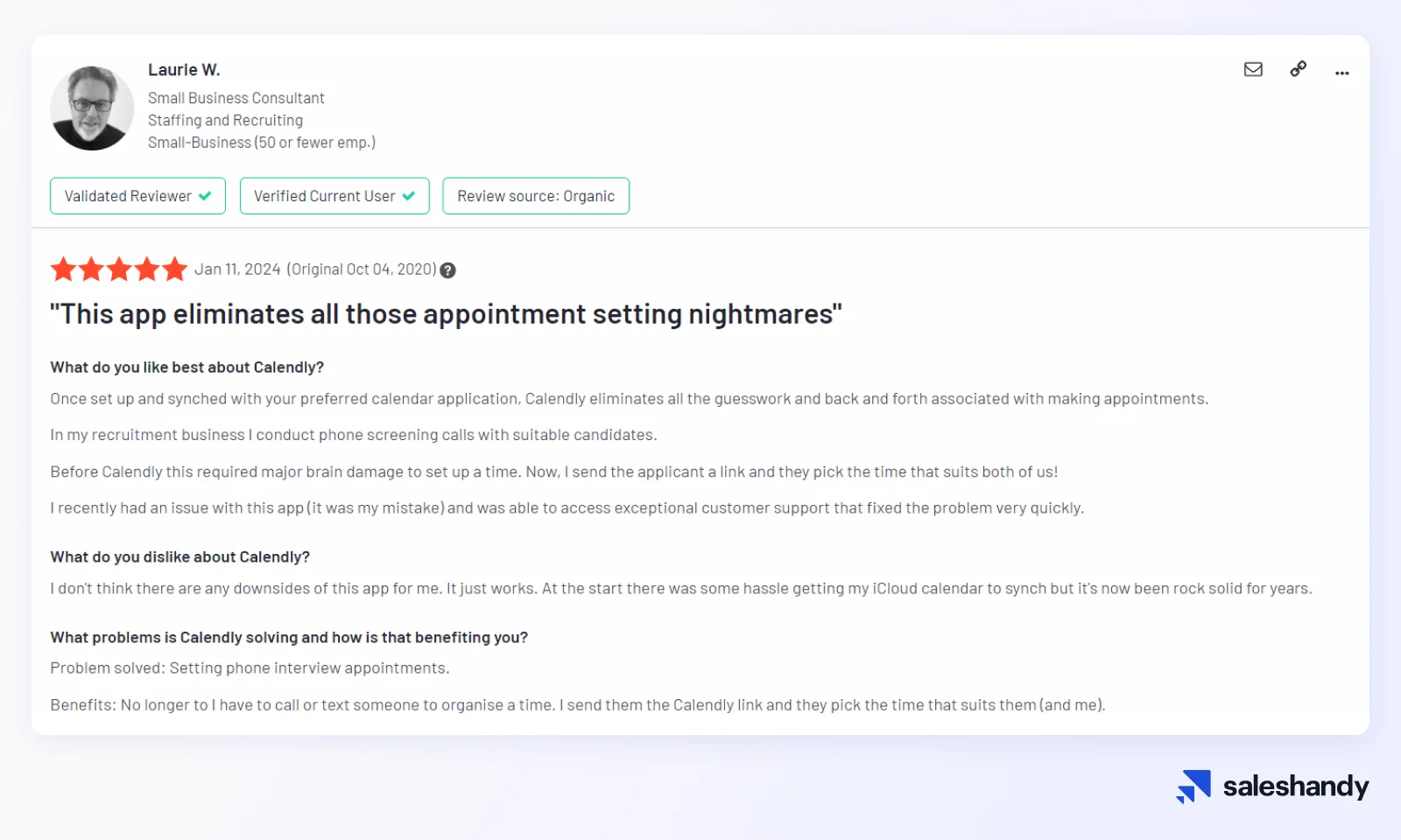 Appointment scheduling tool for SDRs - Calendly Review
