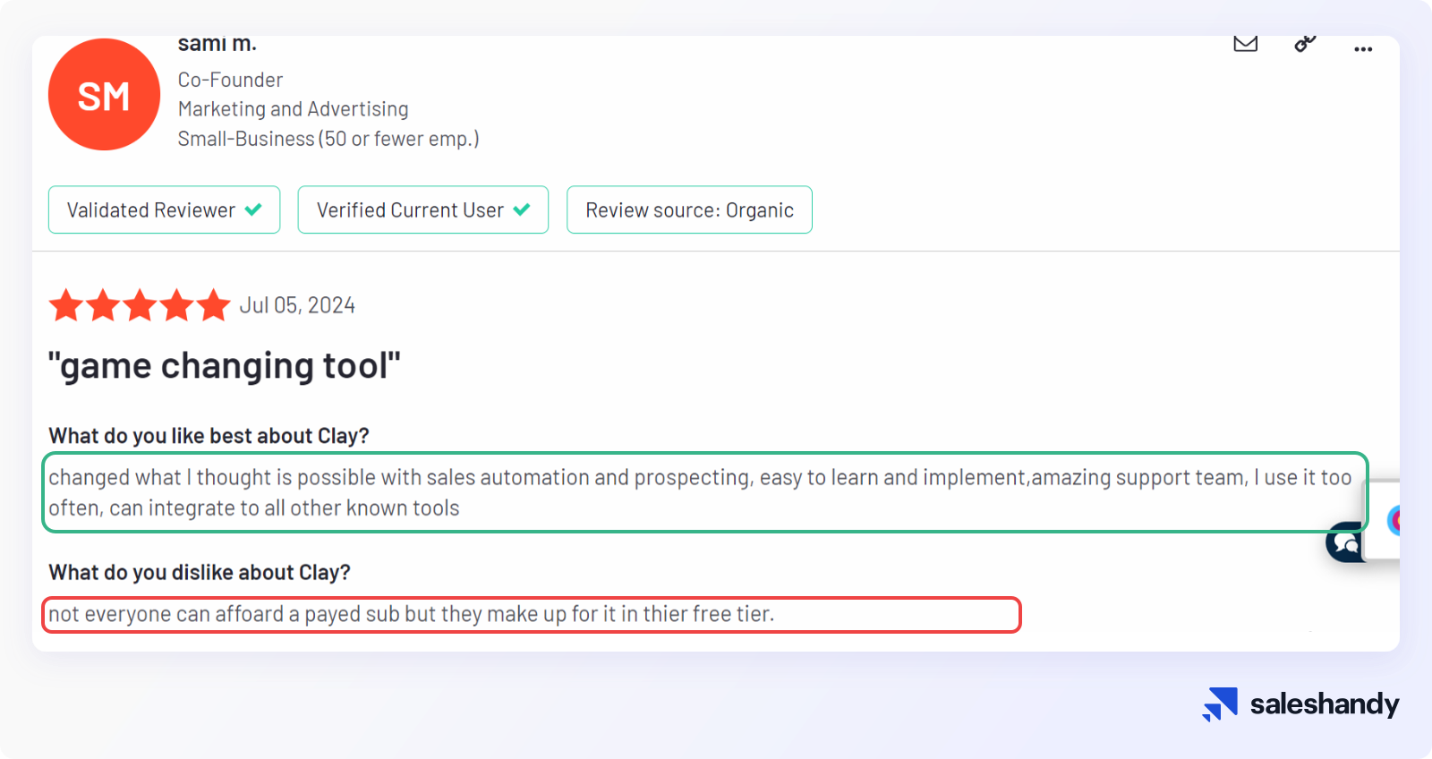 Clay user review