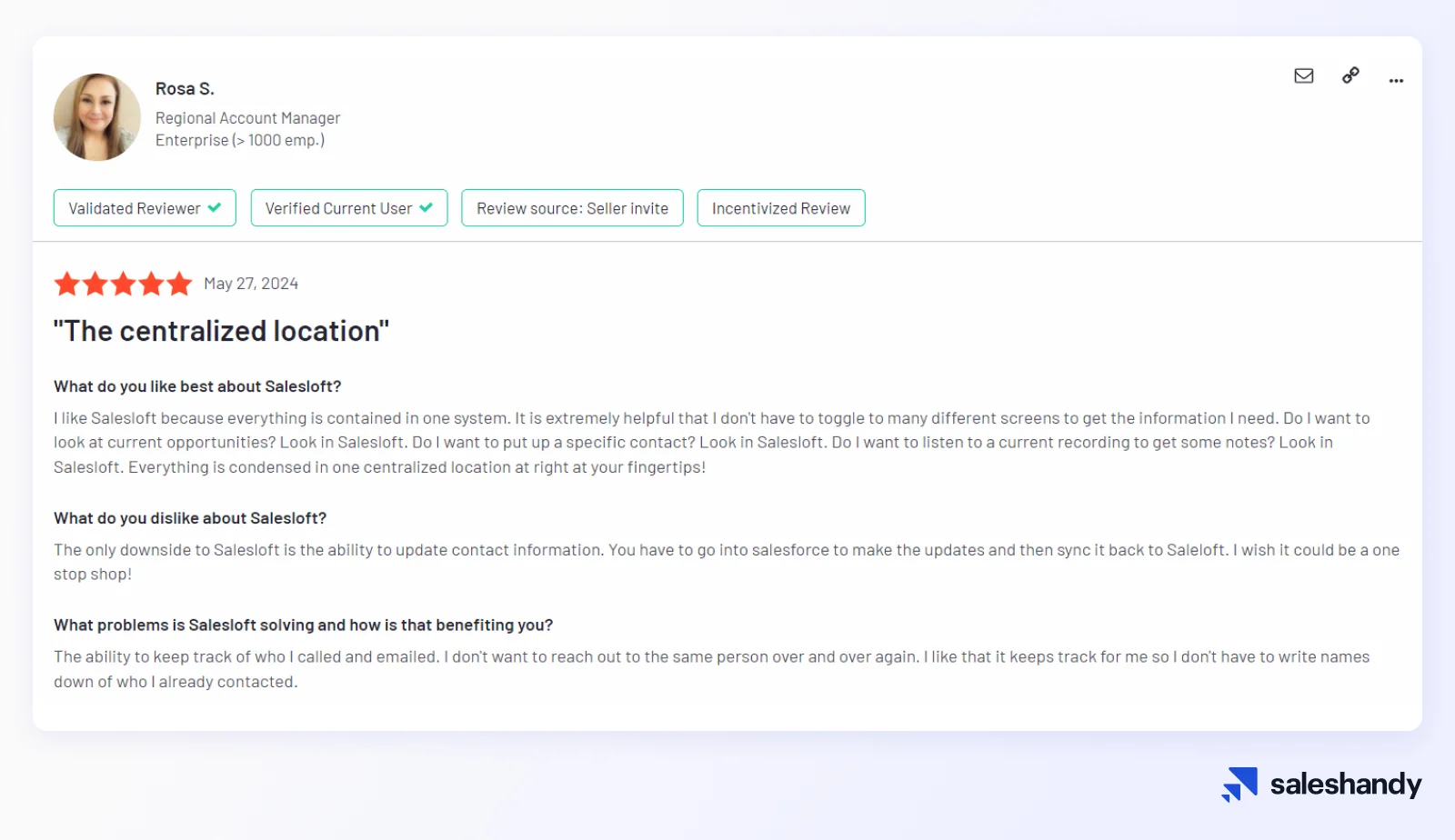 Sales Engagement Tools for SDRs - Salesloft Review