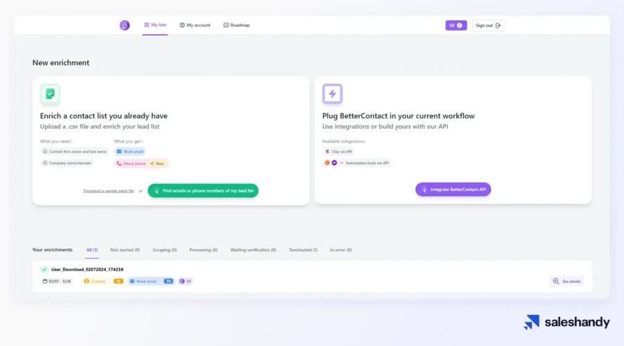 BetterContact is a waterfall enrichment tool.