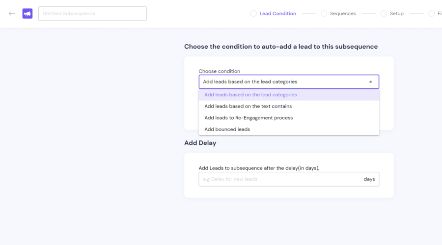 Subsequence in Smartlead