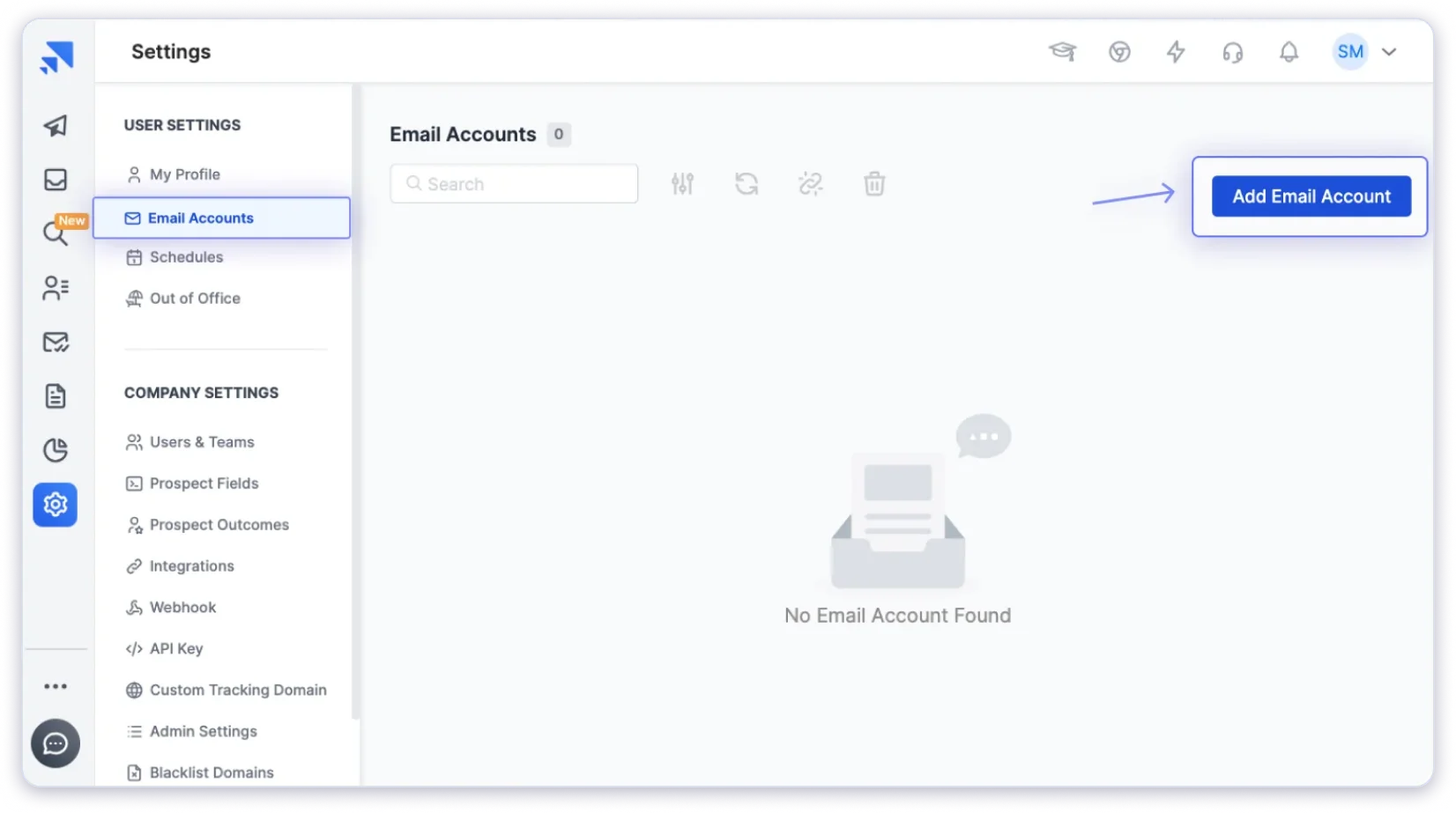 Add email accounts