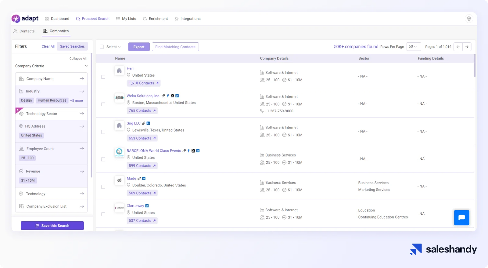 Adapt.io is a lead intelligence platform that can help you with company research.