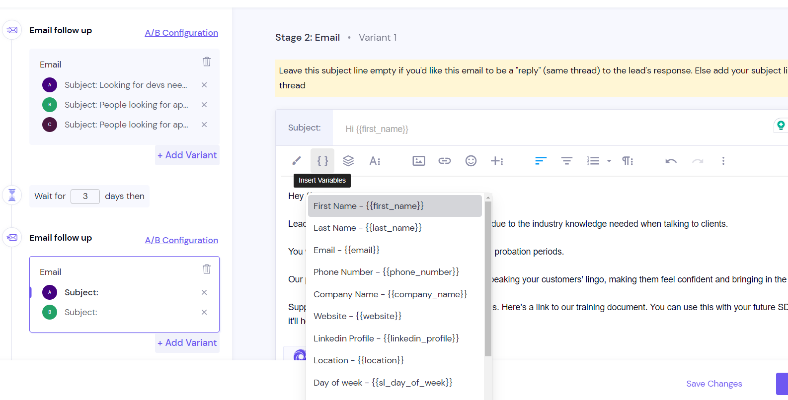 Smartlead dashboard