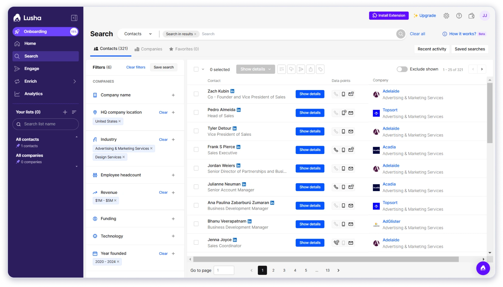 Lusha Email Finder