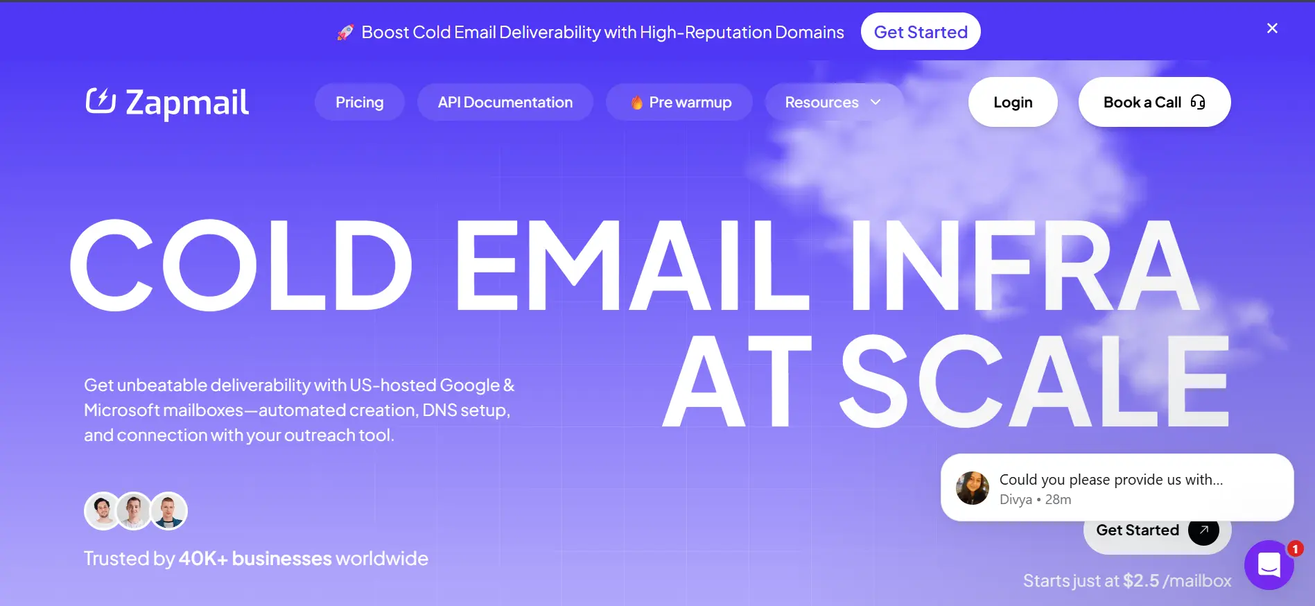 Zapmail the cold email infrastructure