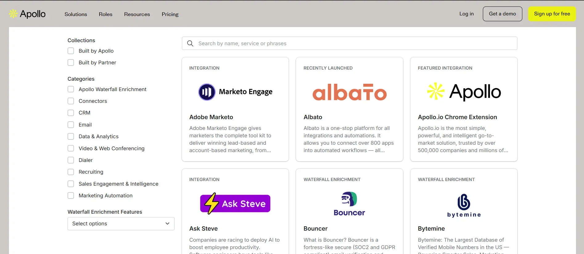 Apollo integrations