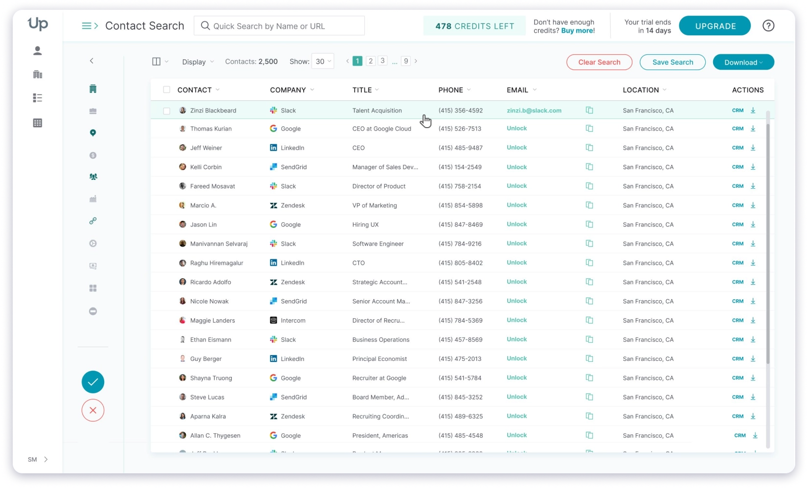 UpLead the b2b contact database