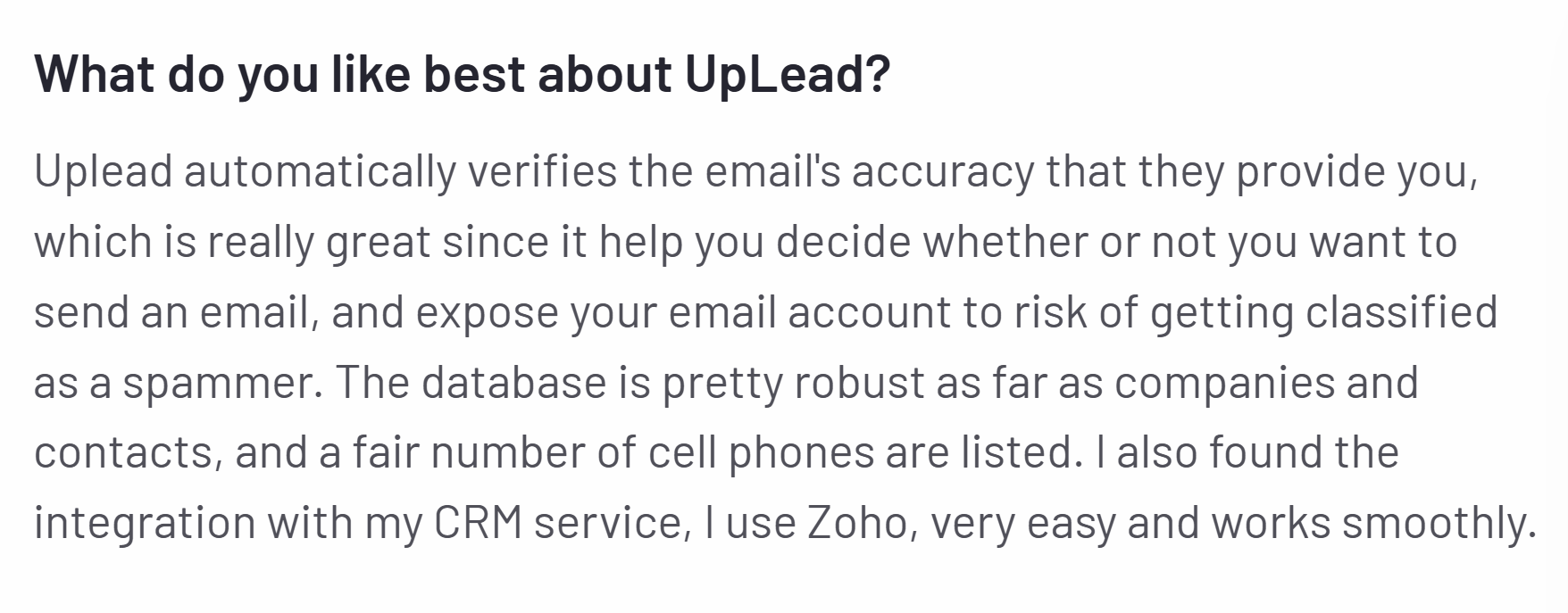 UpLead’s Integration Review