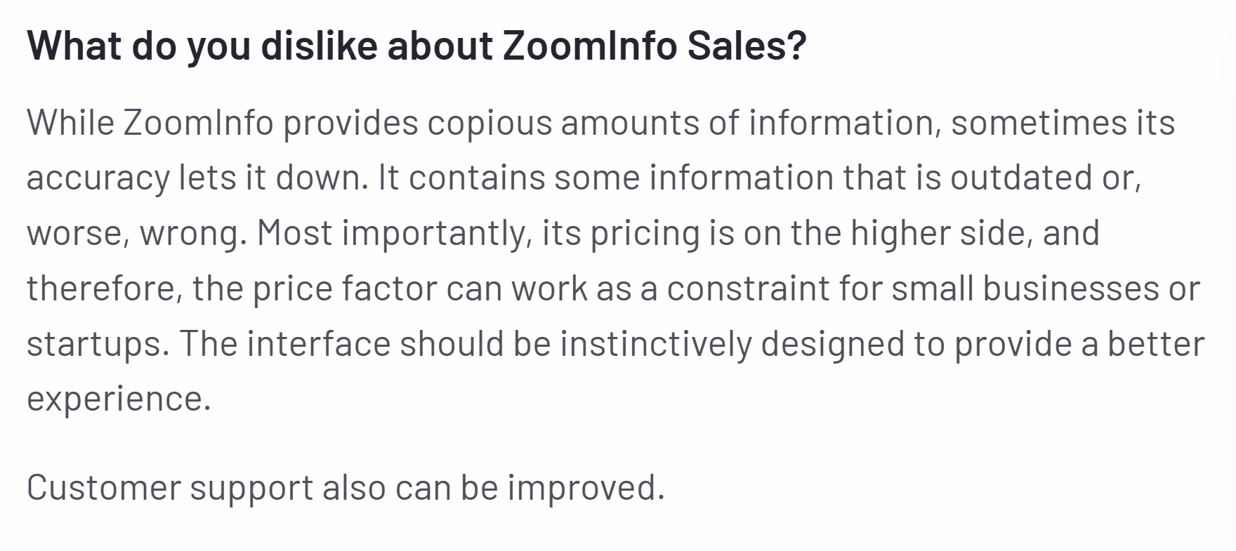 ZoomInfo’s Pricing Review