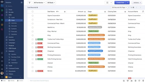 zoho crm software
