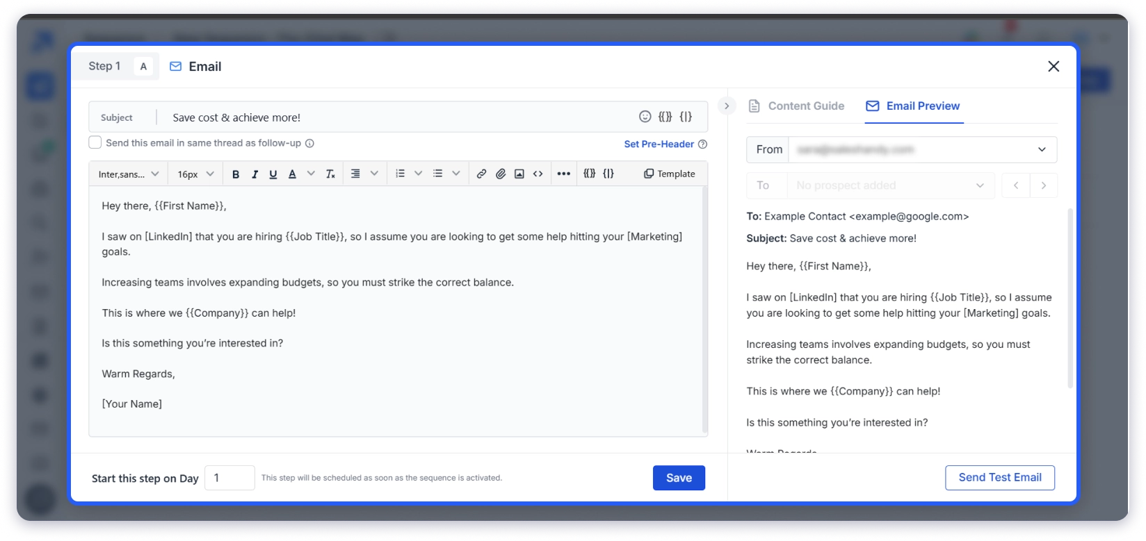 create cold email drip campaign
