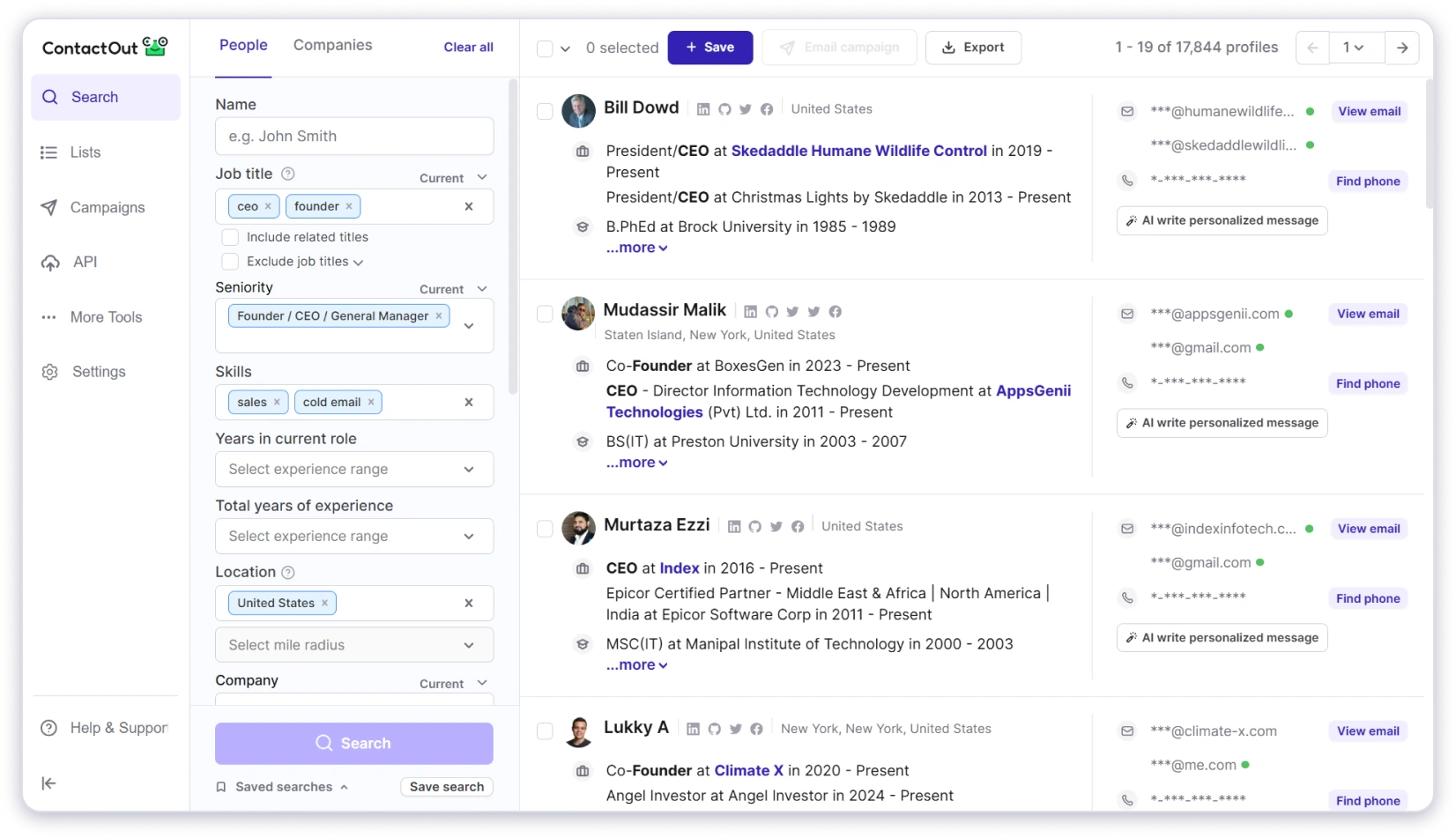 ContactOut Email Finder Tool