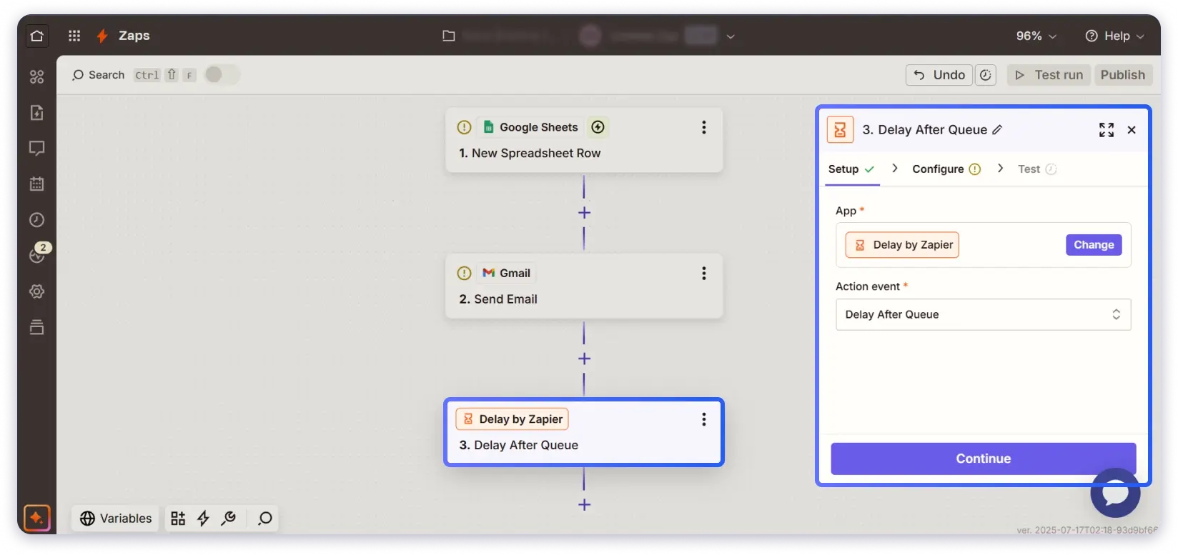 Send Bulk Emails with Zapier step 3