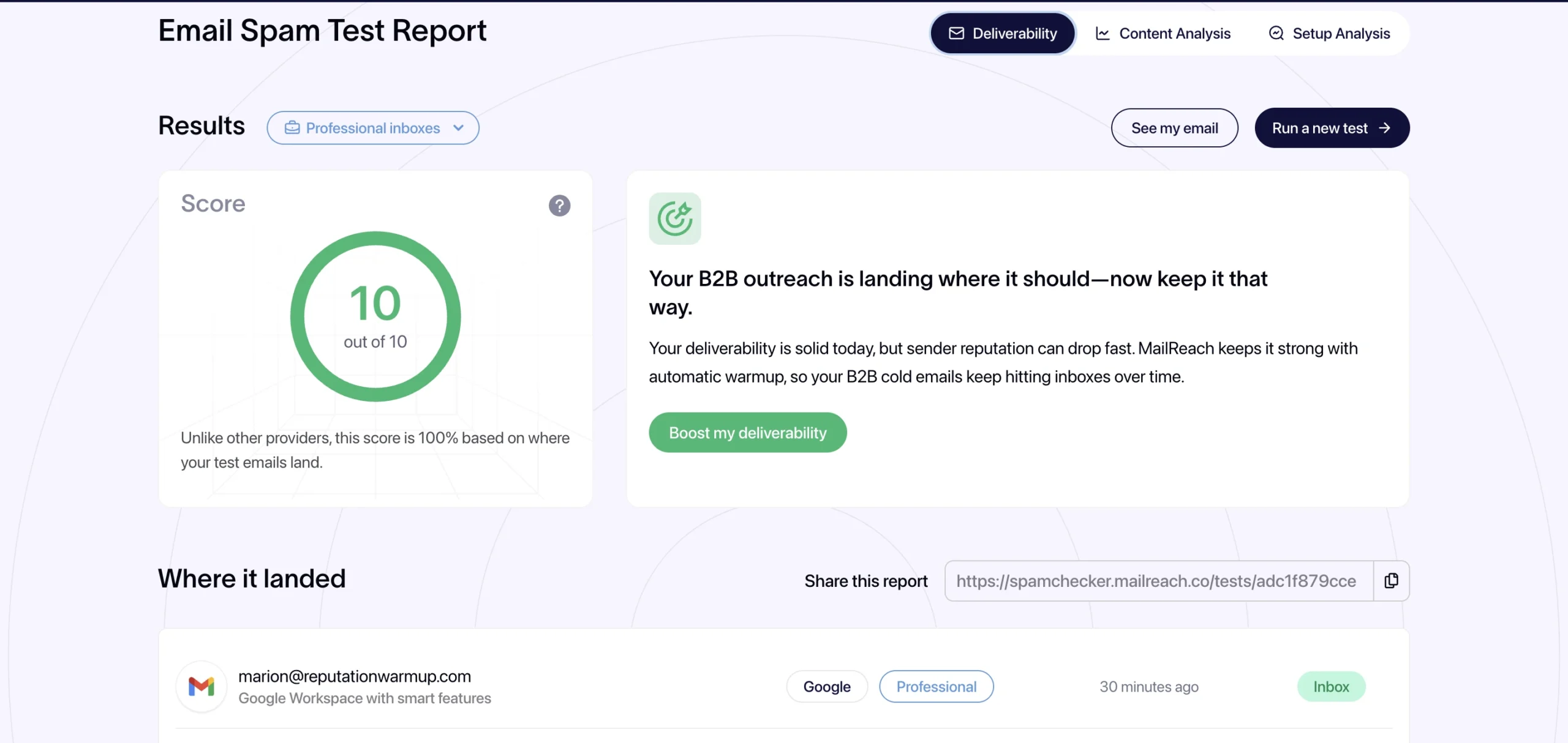 MailReach an Alternative to MailMonitor