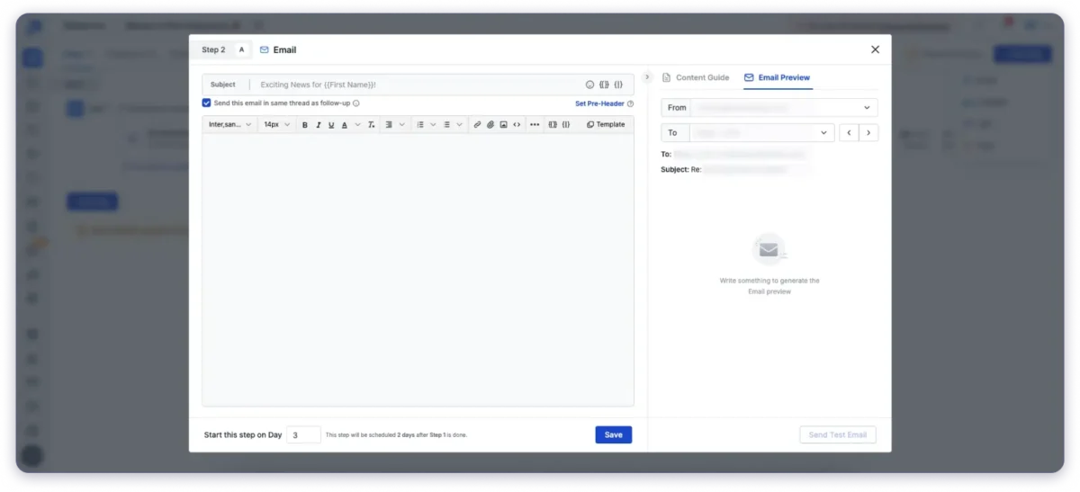 write cold email using saleshandy ai copilot