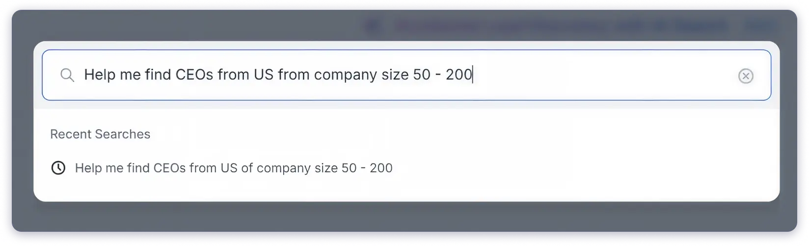 You can give text based prompts in Saleshandy AI Lead Search and it will automatically create a list of prospects.