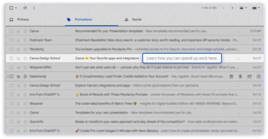 email preview text example