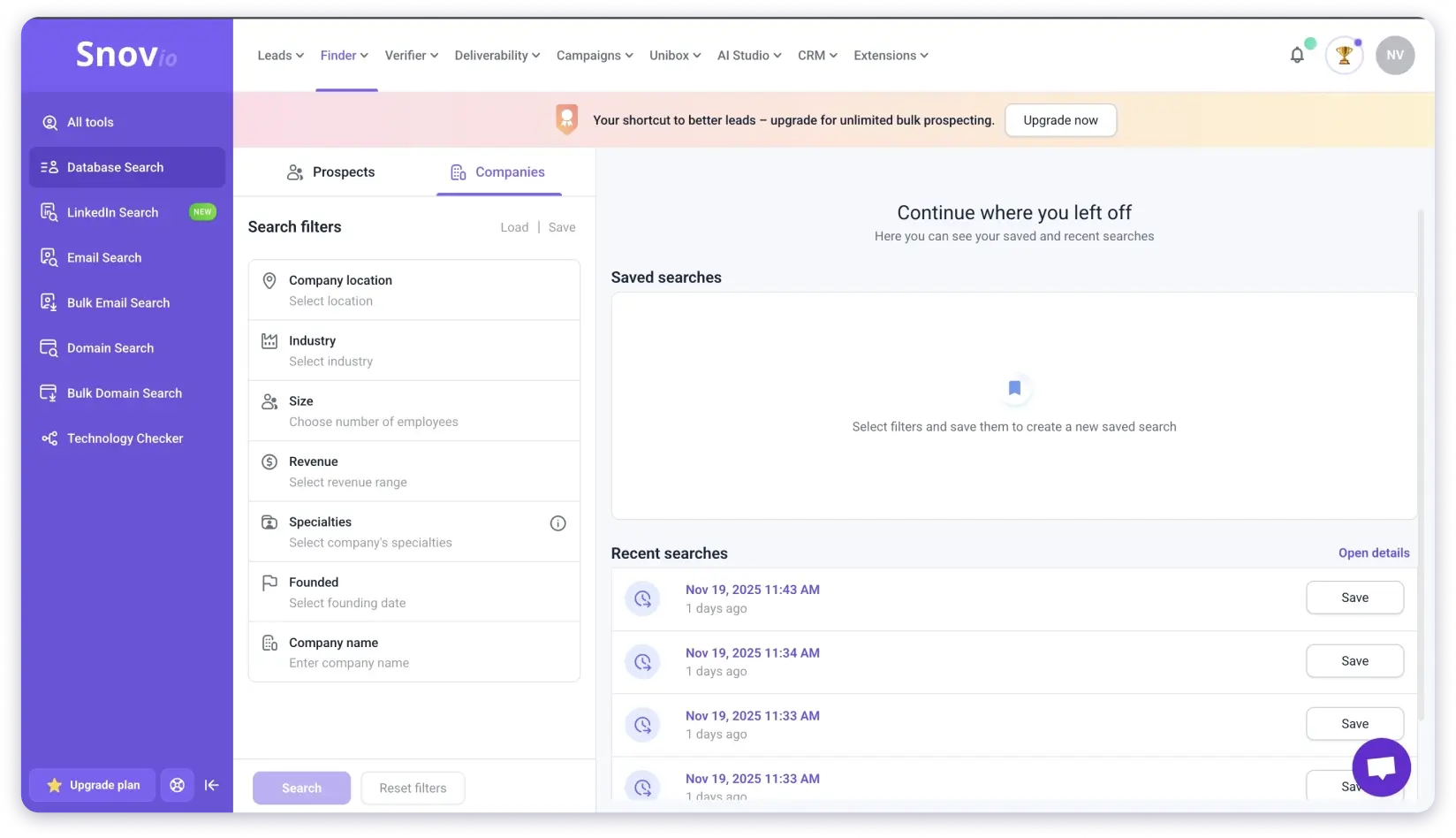 Snovio Email Finder