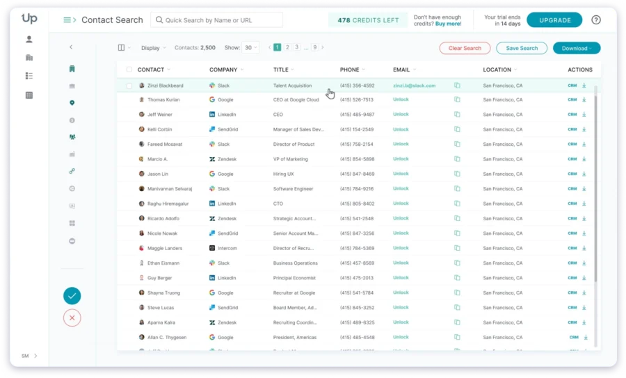 Uplead Dashboard
