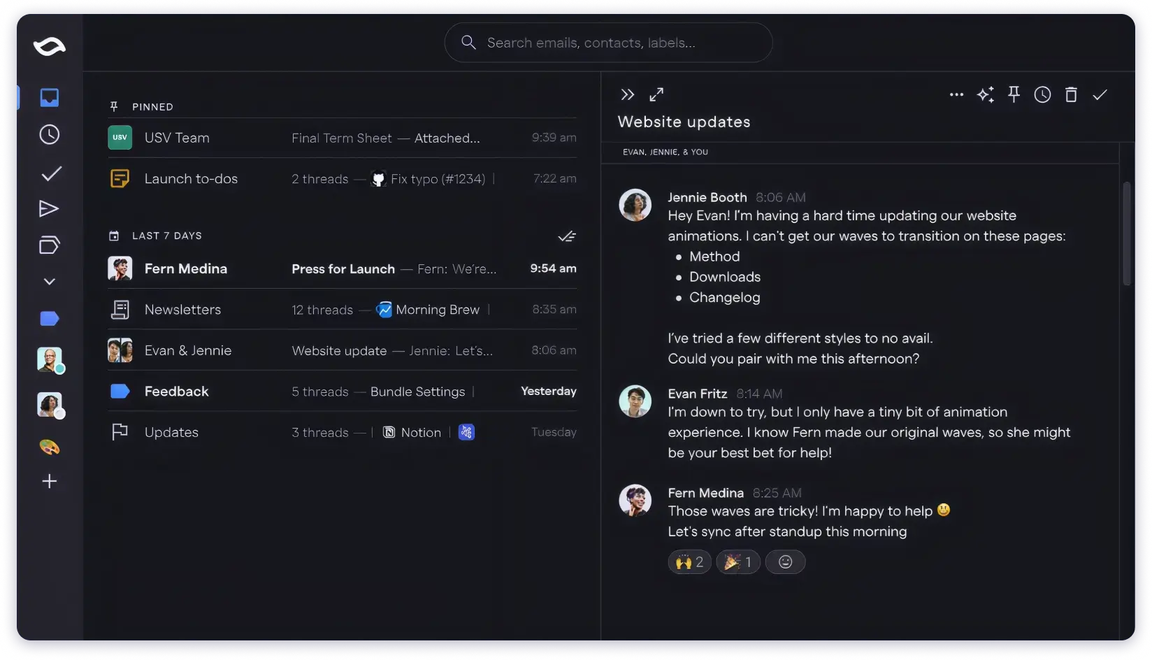 Shortwave fir managing gmail's inbox